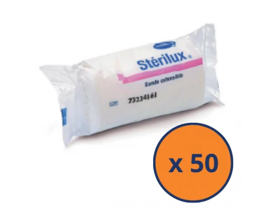 Bande Sterilux Extensible 4m X 7cm – Lot De 50