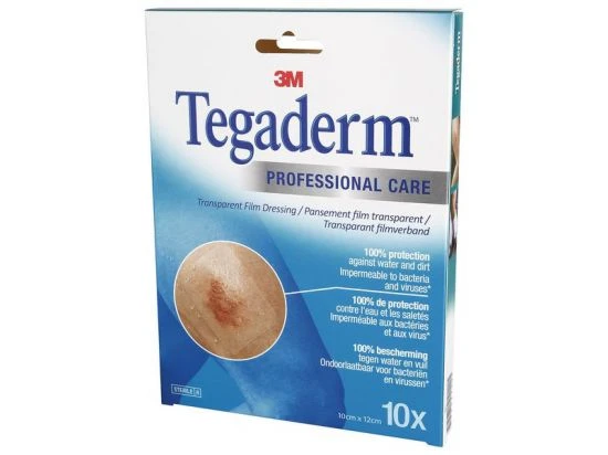 Pansement Stérile Adhésif Tegaderm Transparent 10 X 12cm – Lot De 10