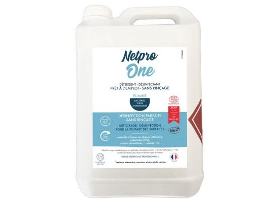Bidon Solution Désinfectante Netpro One – Contenance 5L