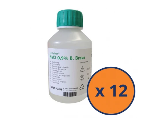 Sérum Physiologique Stérile 250 Ml – Boite De 12