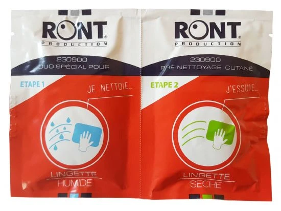Lingettes Nettoyantes Mains Et Visage – Duo RONT
