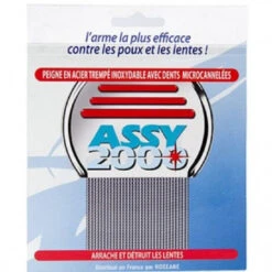 Assy 2000 – Peigne En Métal Contre Poux Et Lentes – 1 Unité
