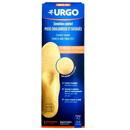 Semelles Confort Pieds Douloureux Et Fatigués – 1 Paire Taille 42/44