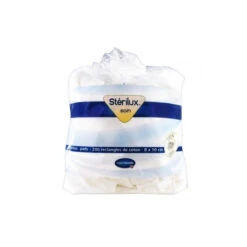 Stérilux Pads – Sachet De 200 Rectangles Coton 8×10 Cm