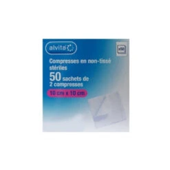 Compresses Non-tissées Non Stériles 10 Cm X 10 Cm – 50 Sachets