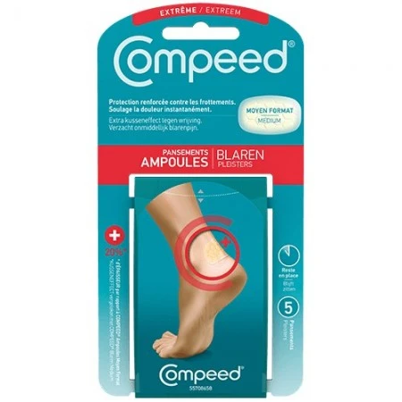 Pansement Ampoules Extrême Format Moyen – 5 Unités